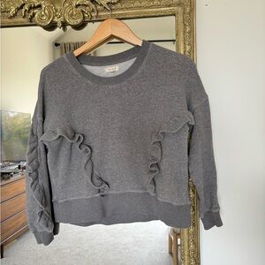 Madewell Heather Gray Knit Top